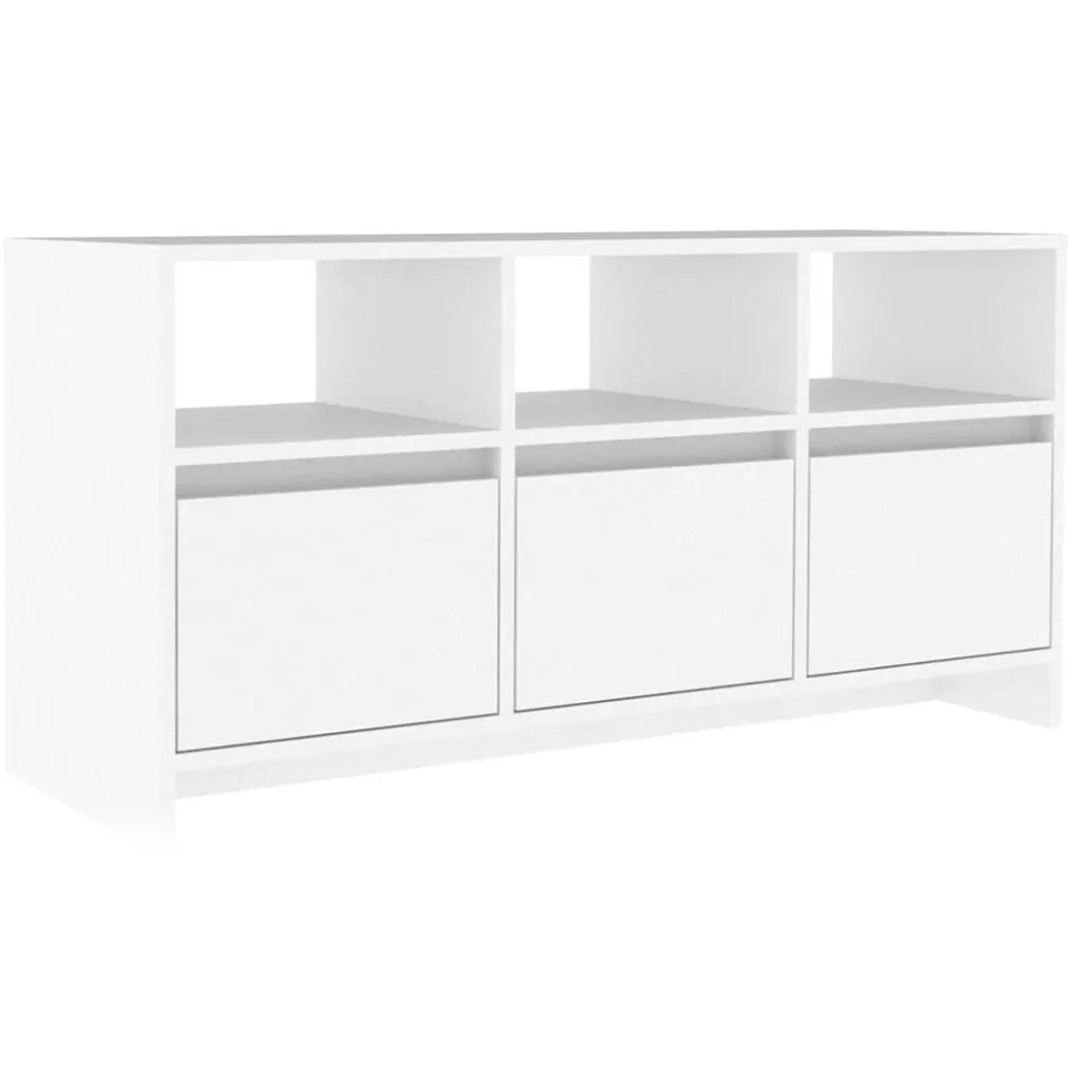 vidaXL Tv-meubel 102x37,5x52,5 cm bewerkt hout wit
