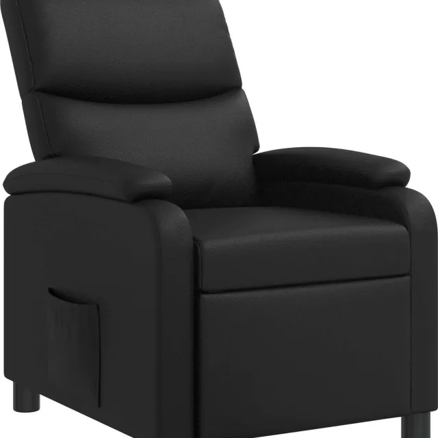 vidaXL Recliner - Zwart - Kunstleer