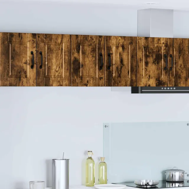 vidaXL Wandkast PORTO Gerookt eiken 60 x 31 x 40 cm Bewerkt hout Bruin