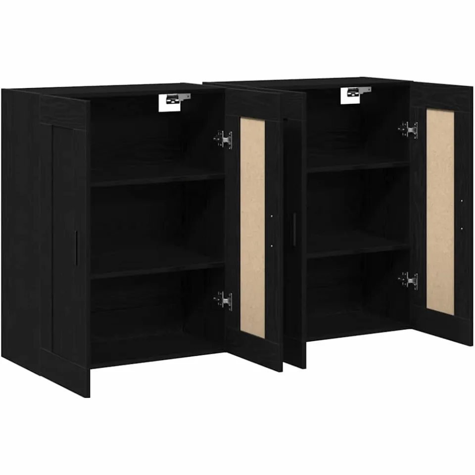 vidaXL Wandkast 2 st Artisan Eiken 69,5 x 34 x 90 cm Bewerkt hout, foto 3