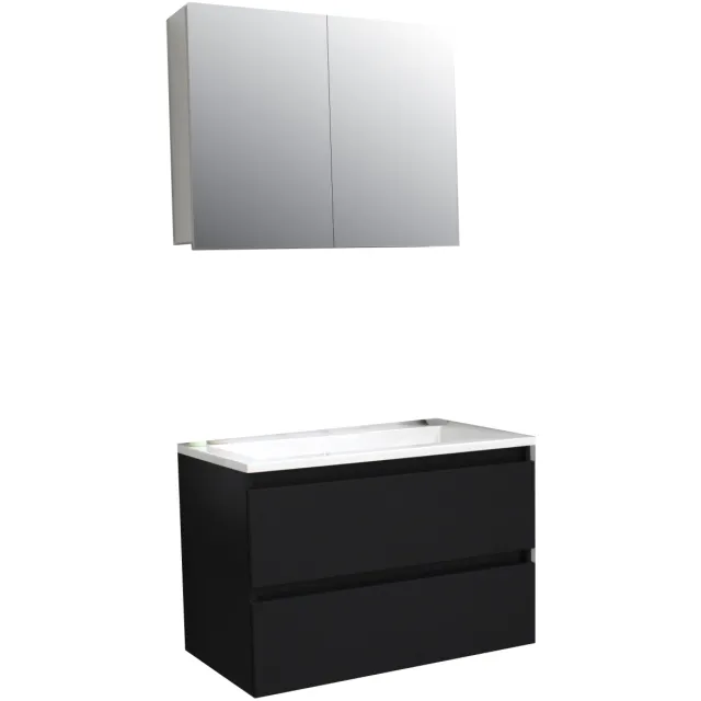Boss & Wessing BWS Pepper badkamermeubel mat zwart