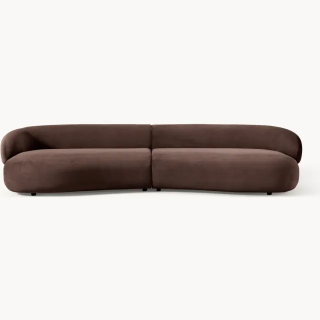 Westwing Collection Bank Alba (4-zits) bruin