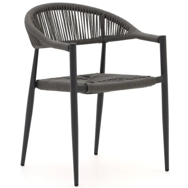 Manifesto Furniture Manifesto Belpasso/Menzano 160cm dining tuinset 5-delig stapelbaar