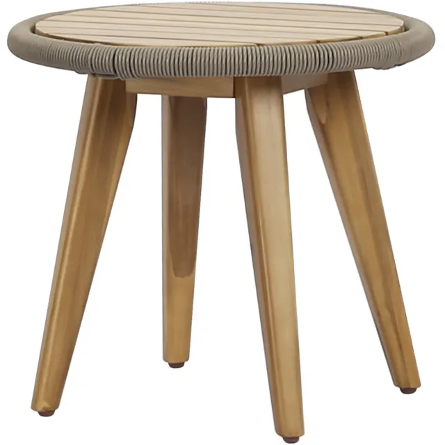 AVH-Collectie Napoli lounge tuintafel 50xH45.5 cm licht bruin Bruin / Terre