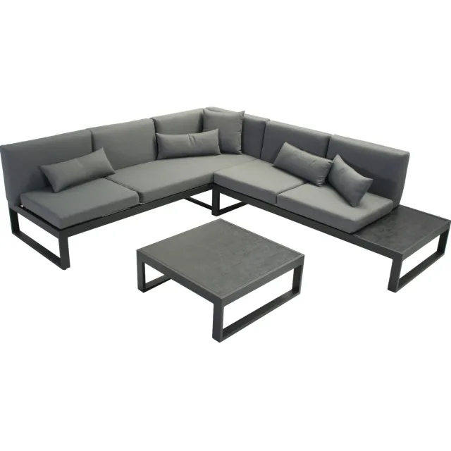 Intergard Malaga aluminium loungeset antraciet