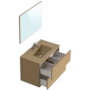 T-bath Badmeubelset Superline 80cm Bruin Mat, foto 3