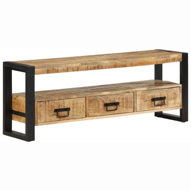 vidaXL Tv-meubel 120x30x45 cm massief mangohout Bruin
