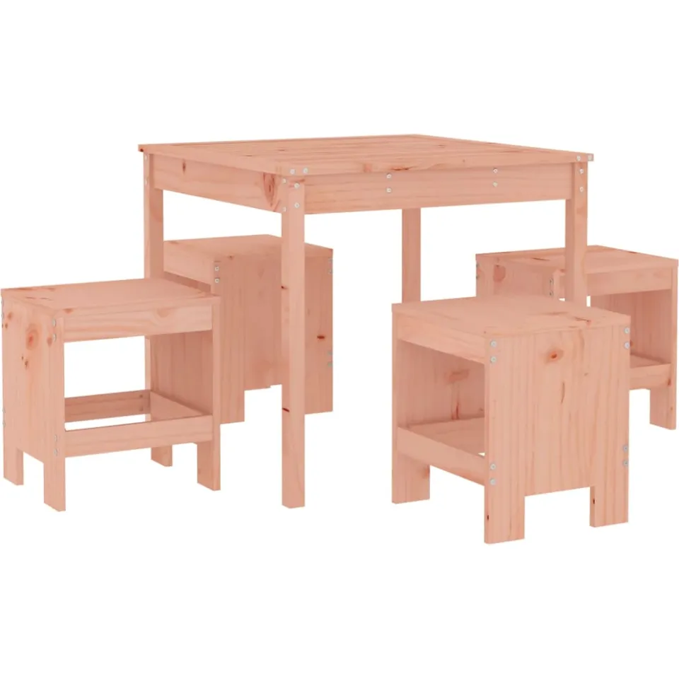 vidaXL 5-delige Tuinset massief douglashout Bruin