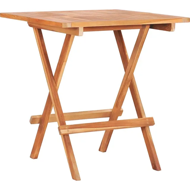 vidaXL Bistrotafel inklapbaar 60x60x65 cm massief teakhout Bruin