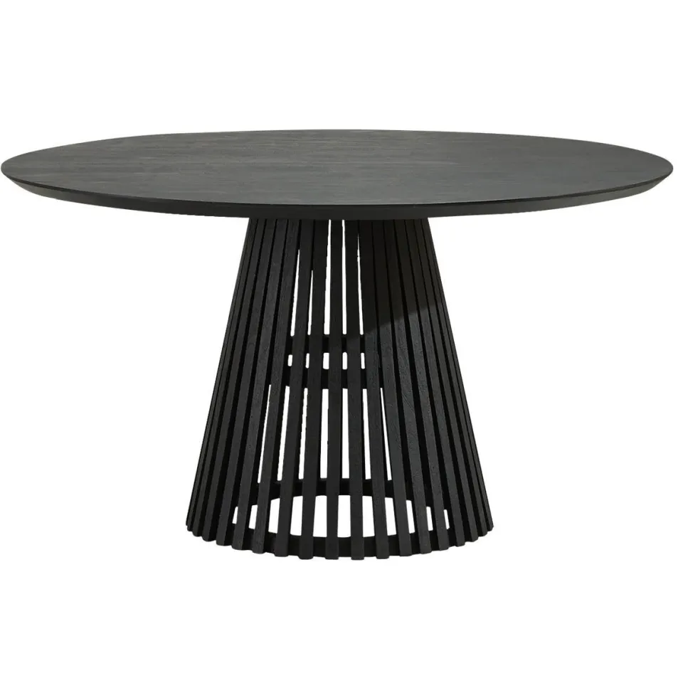 NOUS Living eetkamertafel Sansa (⌀140 cm) Zwart