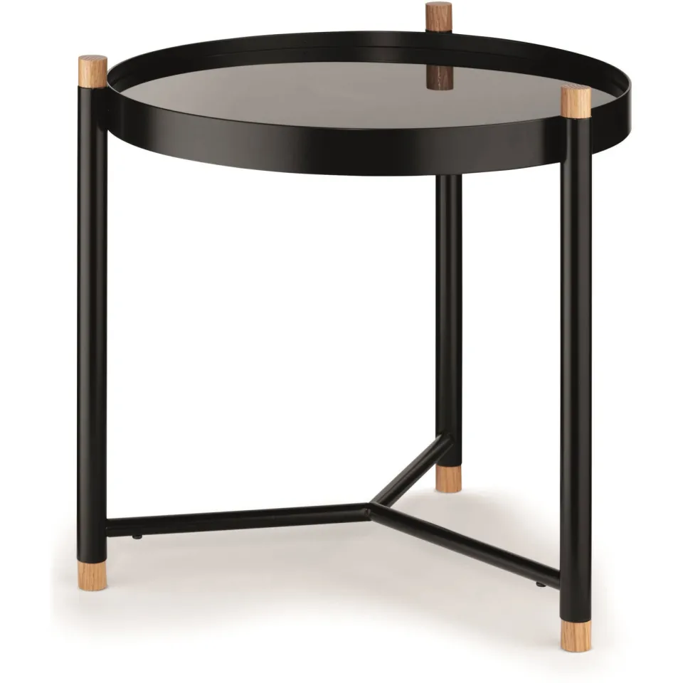 Kela Oak bijzettafel zwart, foto 3