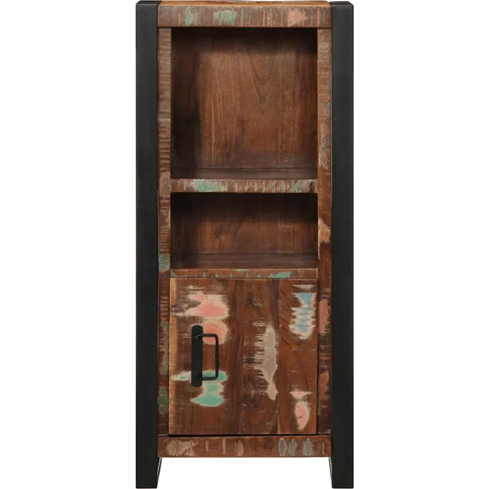 vidaXL Badkamerkast 40x30x90 cm massief recycled hout bruin, foto 3