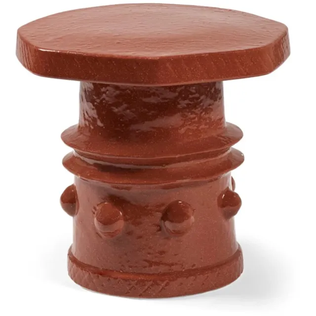 Serax Marie Michielssen Clara bijzettafel D40cm H37cm rust rood