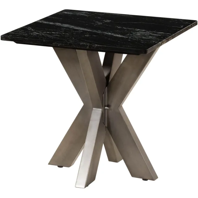 MASSIVMOEBEL24 .DE BARCELONA #405 salontafel zwart marmer 55x55 cm