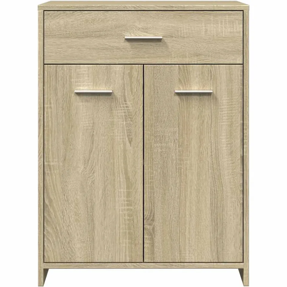 vidaXL Badkamerkast 60x33x80 cm spaanplaat sonoma eikenkleurig, foto 4