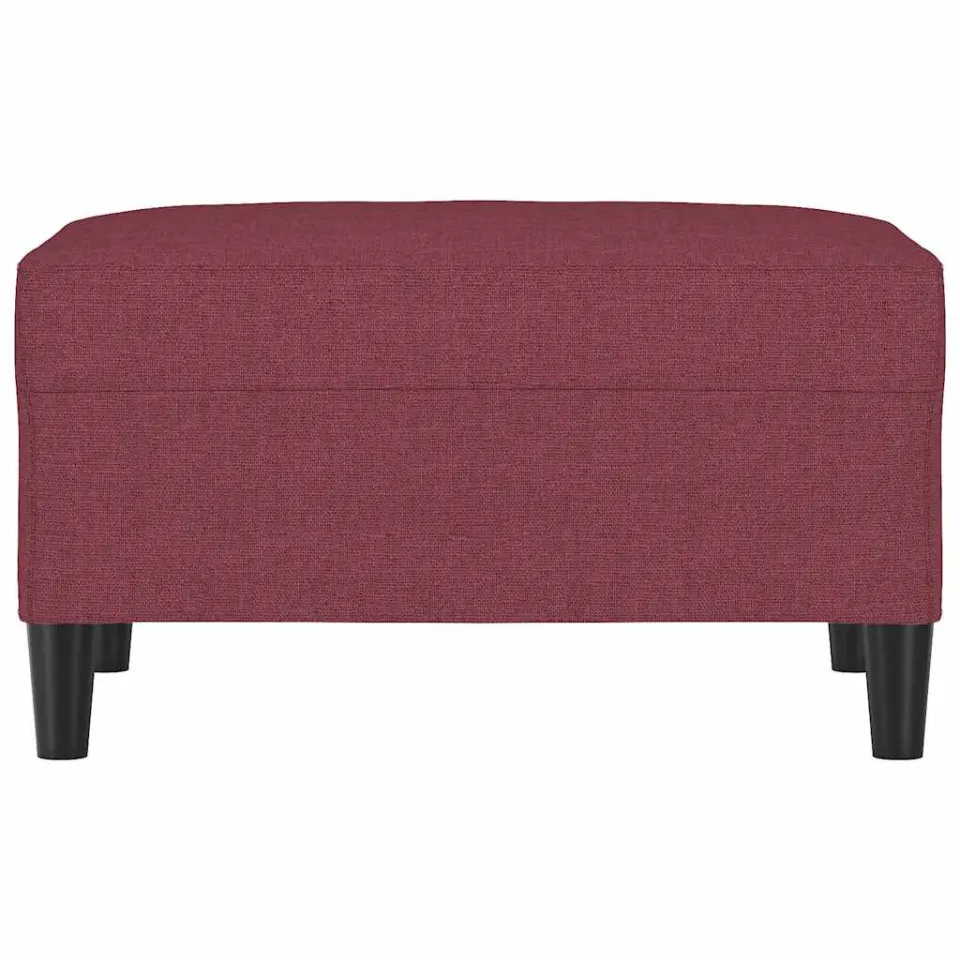 vidaXL Voetenbank 70x55x41 cm stof wijnrood