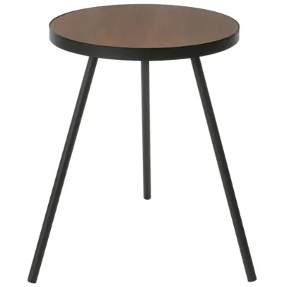 Yamazaki Round bijzettafel - Tower - zwart