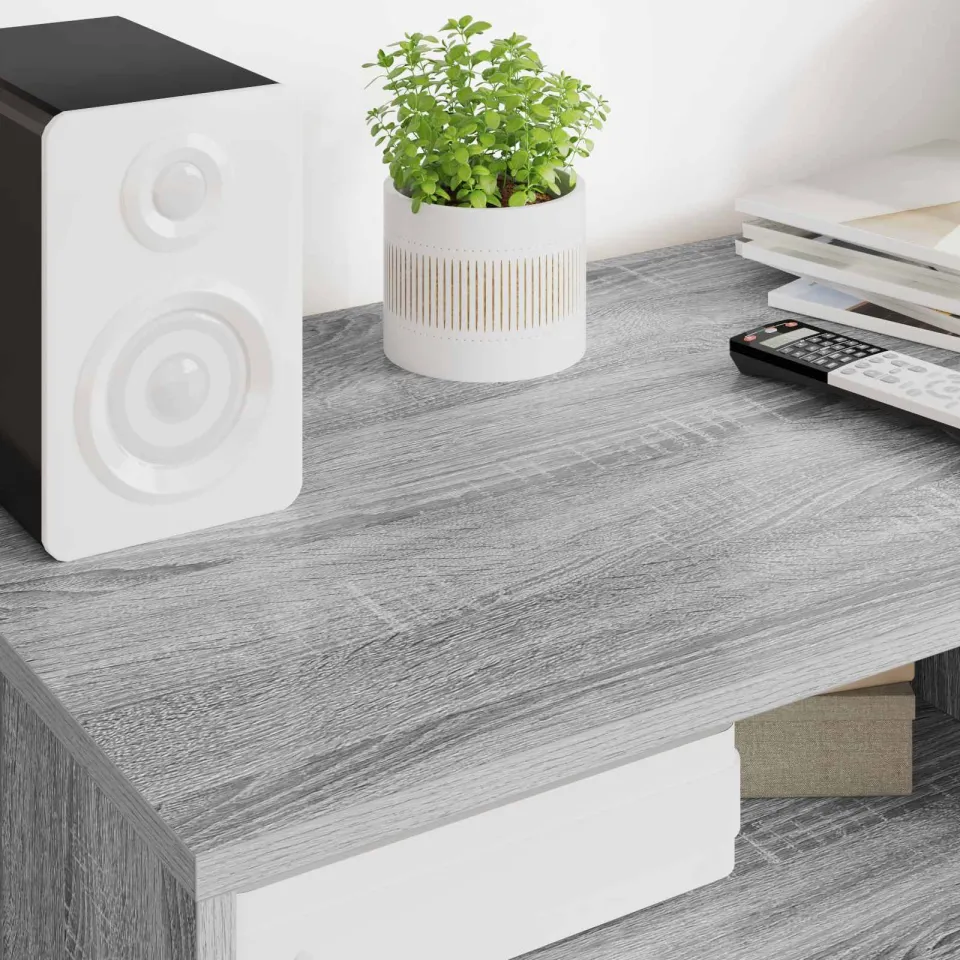 vidaXL TV-kast 100 x 48 x 43 cm Grijs Sonoma Bewerkt hout, foto 4