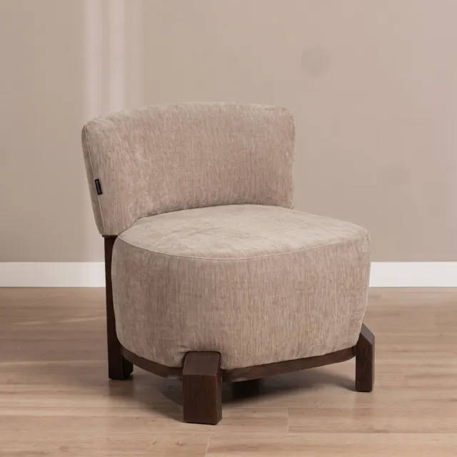 Bronx71 Fauteuil Bliss velvet beige