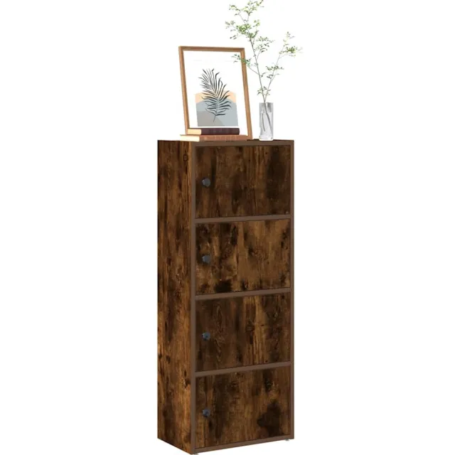vidaXL Boekenkast 40x24x102 cm bewerkt hout gerookt eikenkleurig Bruin