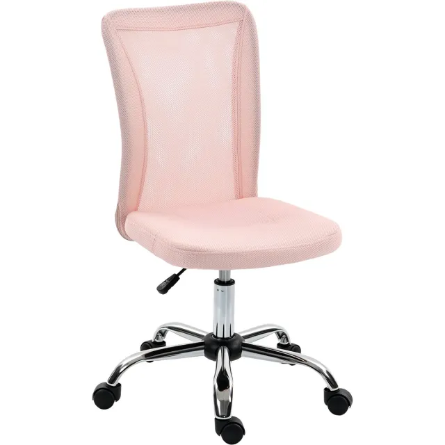 Vinsetto bureaustoel - polyester - 43x58x100cm - roze