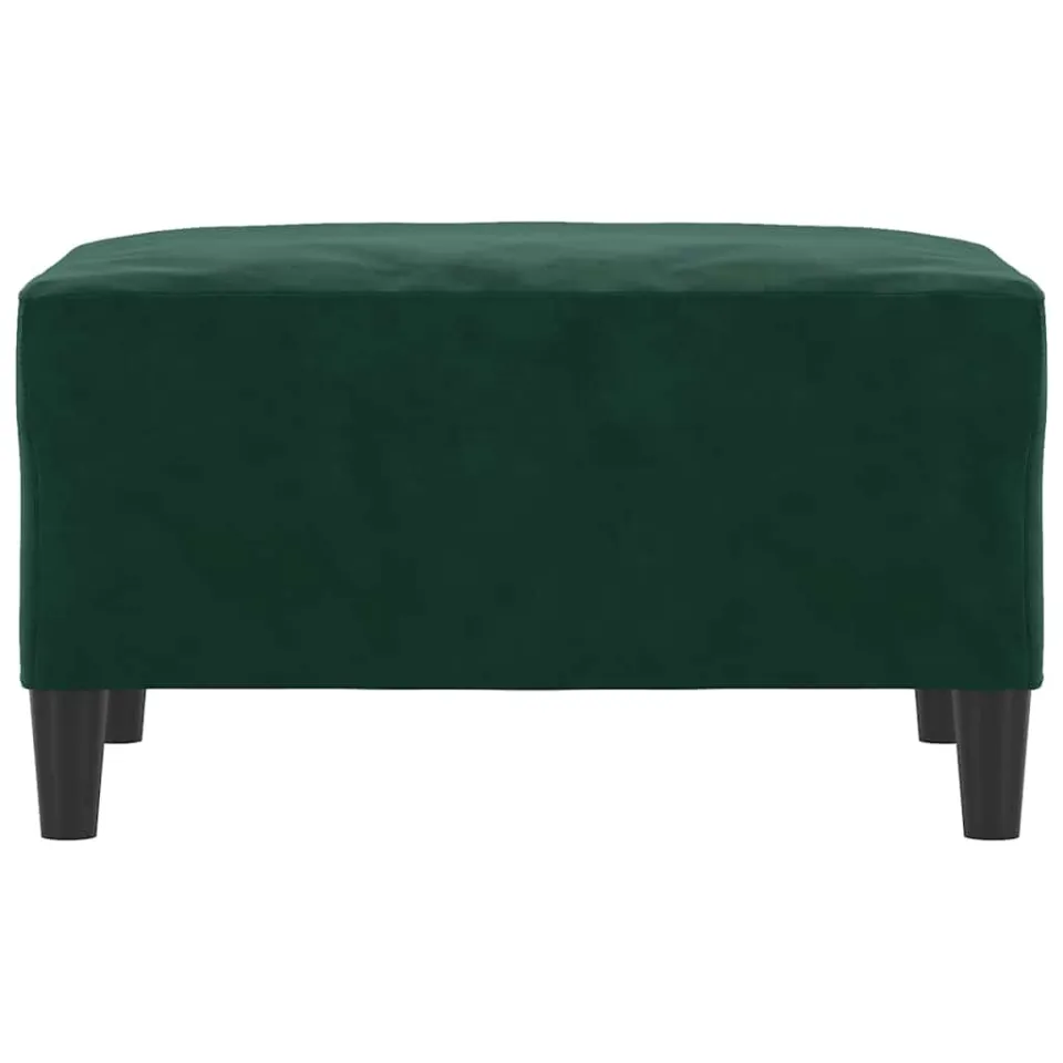 vidaXL Voetenbank 70x55x41 cm fluweel donkergroen