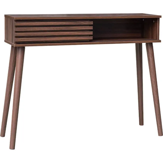 sweeek Sidetable, madere, b100 x d29 x h81cm Walnoot