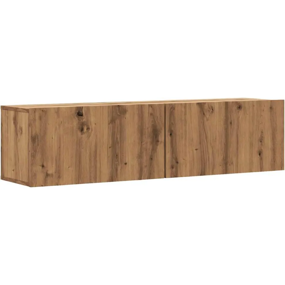 vidaXL Tv-wandmeubel 120x30x30 cm bewerkt hout artisanaal eikenkleurig, foto 3