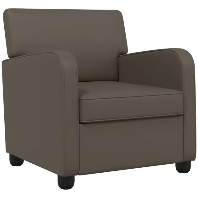 vidaXL Fauteuil - Grijs - Kunstleer