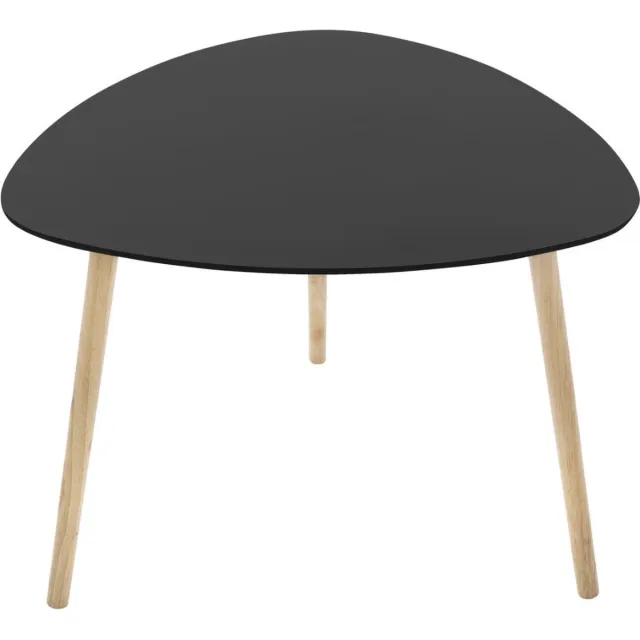 Atmosphera Créateur d'intérieur® Salontafel zwart / hout . 60x60x45cm