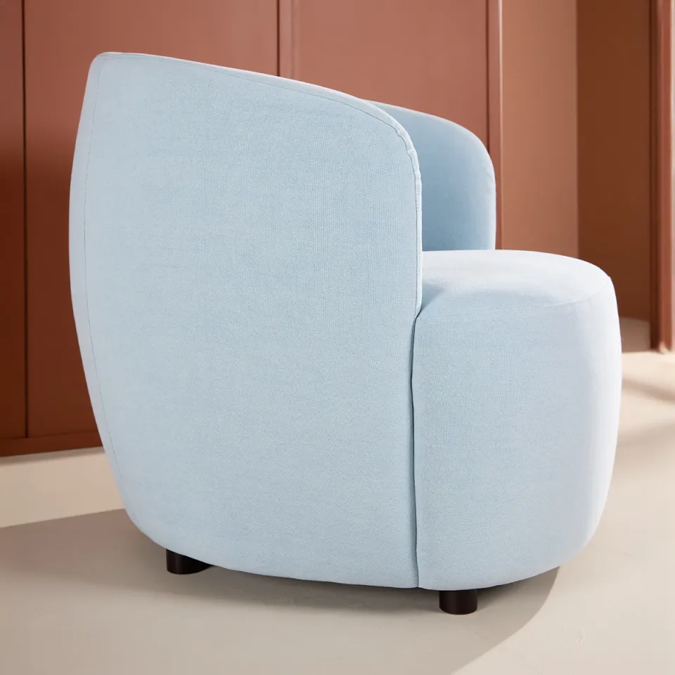 Nest living Boyd linnen fauteuil blauw, foto 4