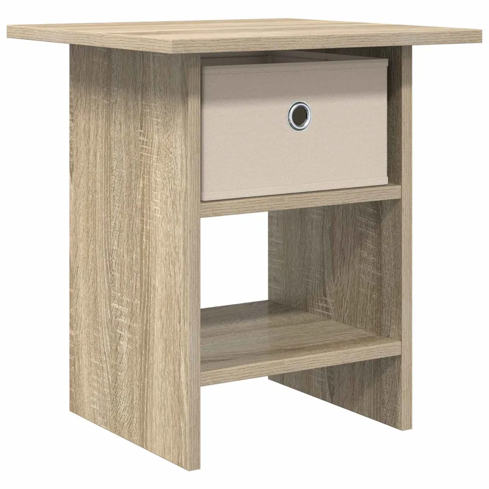 vidaXL Nachtkastje Sonoma Eiken 41 x 40 x 45 cm Bewerkt hout, foto 3