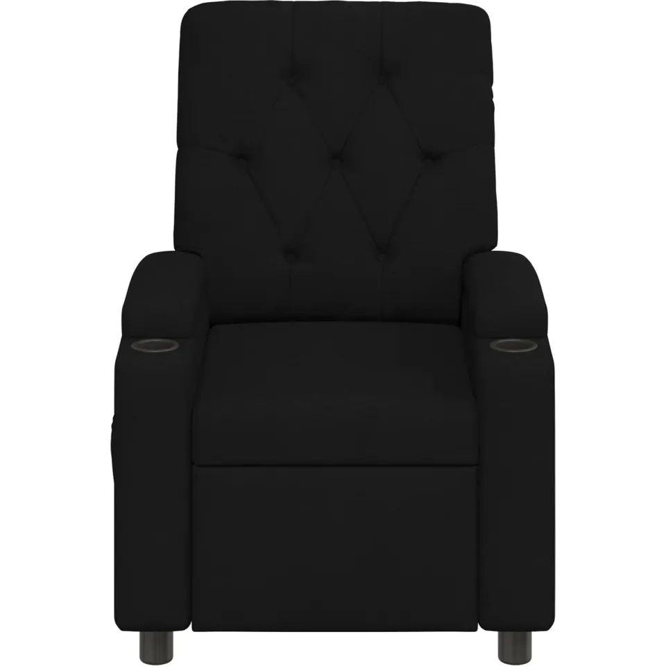 vidaXL Ligstoel Zwart 75 x 95 x 101 cm Stof, foto 4