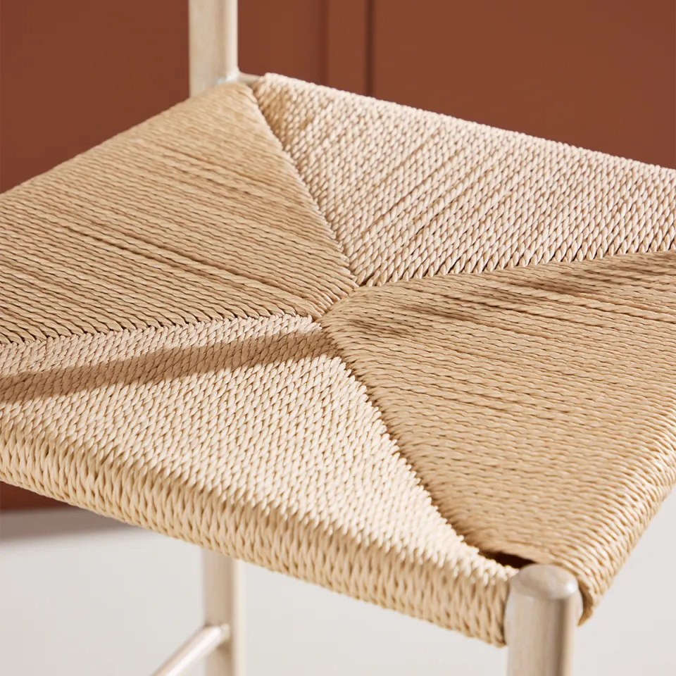 Nest living Rian barkruk met rotan zitting beige - 67 cm, foto 4