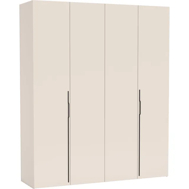 Selsey Bari – Kledingkast met 3 lades, 2-deurs, kasjmier, 200 cm Kasjmier grijs