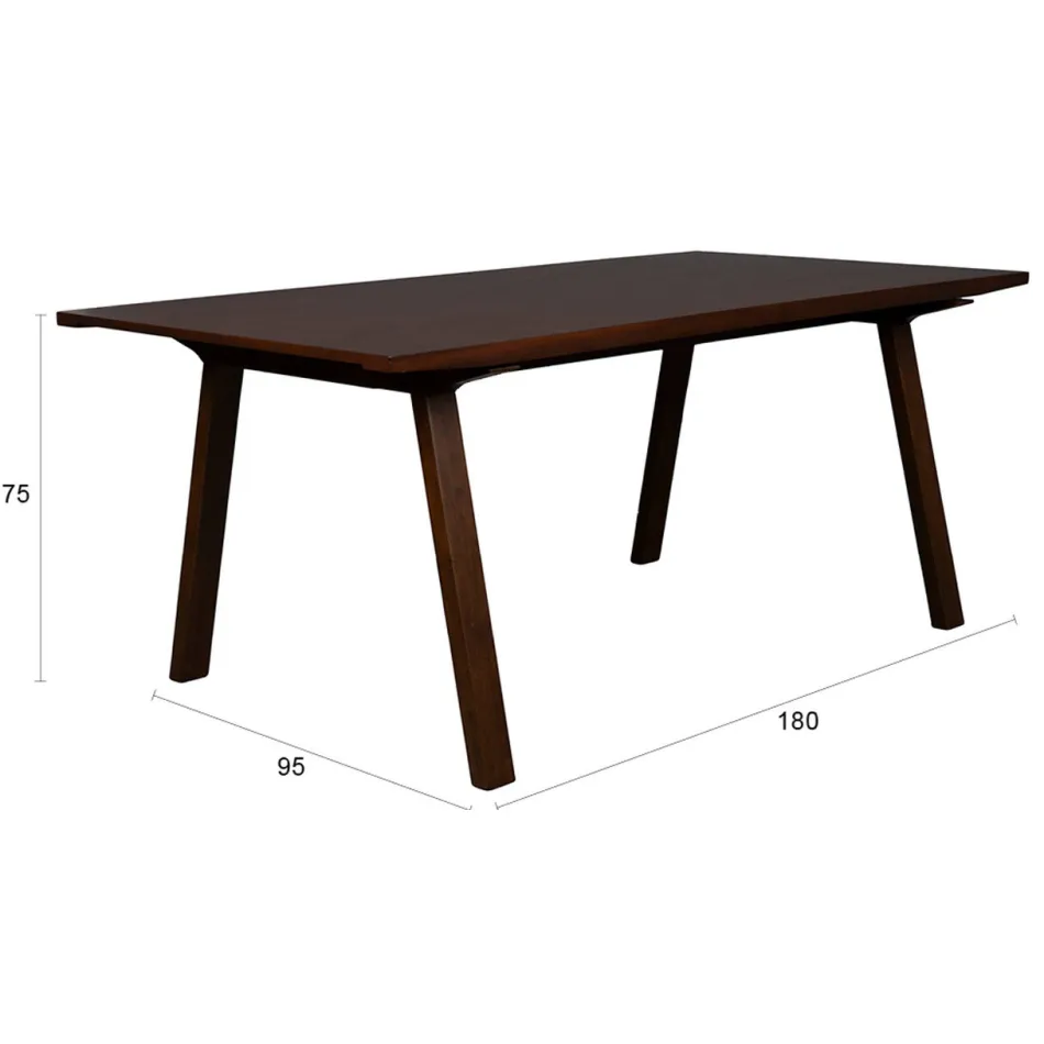 Dutchbone eetkamertafel Adamello bruin, foto 2