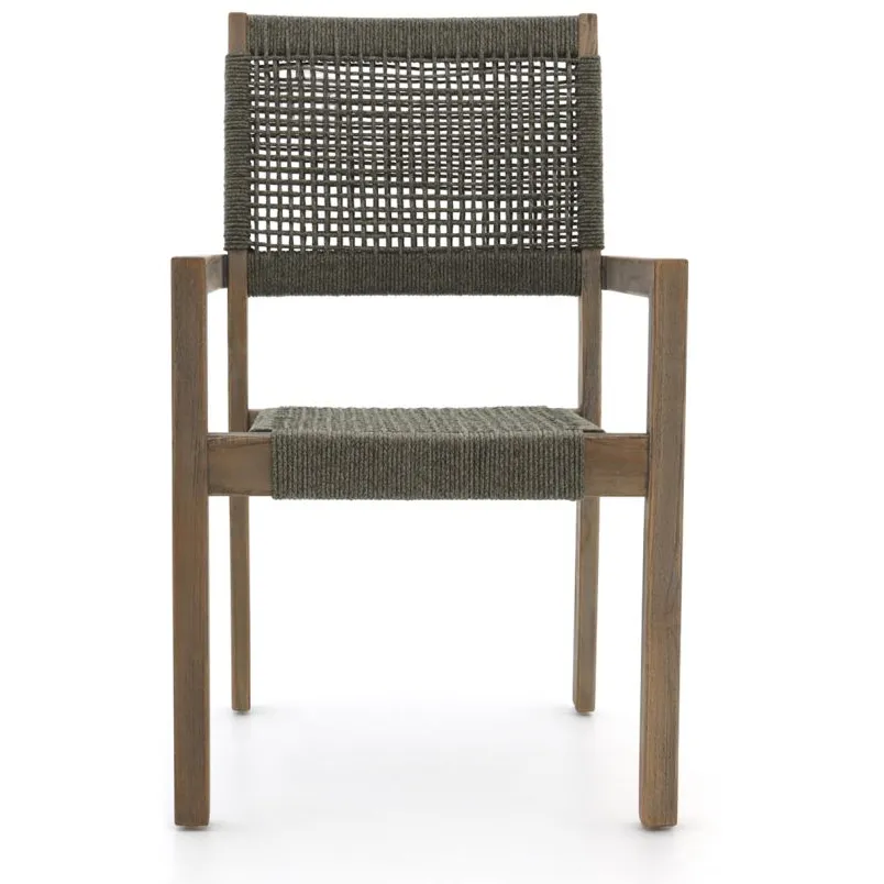 ROUGH Furniture ROUGH Batang Rope dining tuinstoel stapelbaar grijs, foto 2