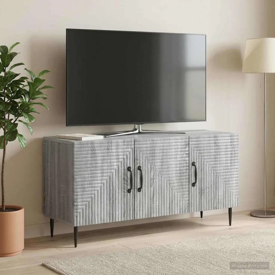 vidaXL TV-kast Grijs sonoma 99 x 34,5 x 50 cm Bewerkt hout, foto 4