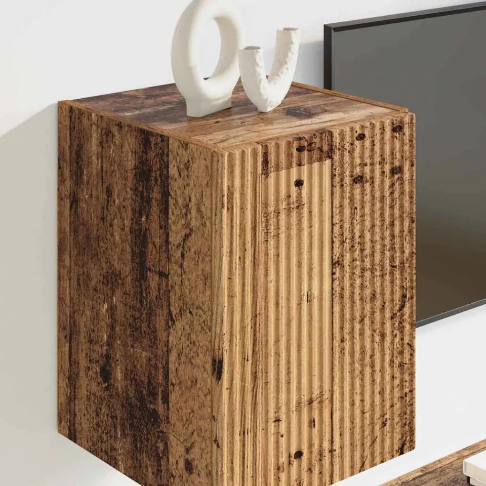 vidaXL TV Wandkast 30 x 31 x 40 cm Oud Hout Bewerkt hout bruin, foto 4