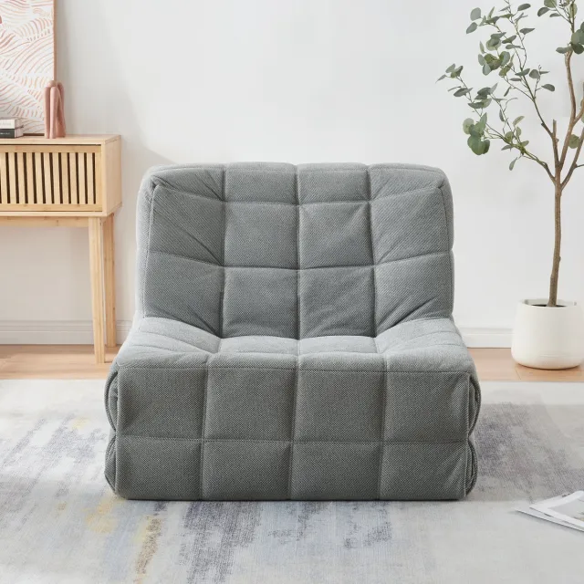 en.casa Fauteuil Koskyvn 75x90x100 cm grijs [en.casa]