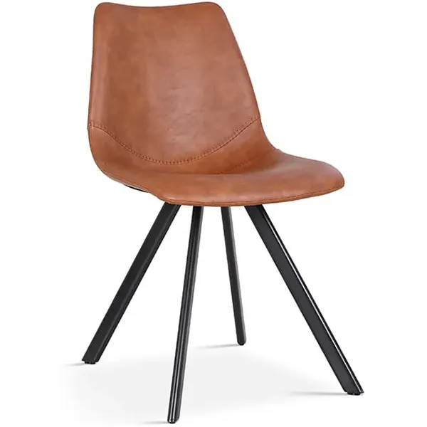 eetkamerstoel Collin cognac Bruin