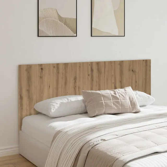 vidaXL Hoofdeinde 200x1,5x80 cm bewerkt hout artisanaal eikenkleur Bruin