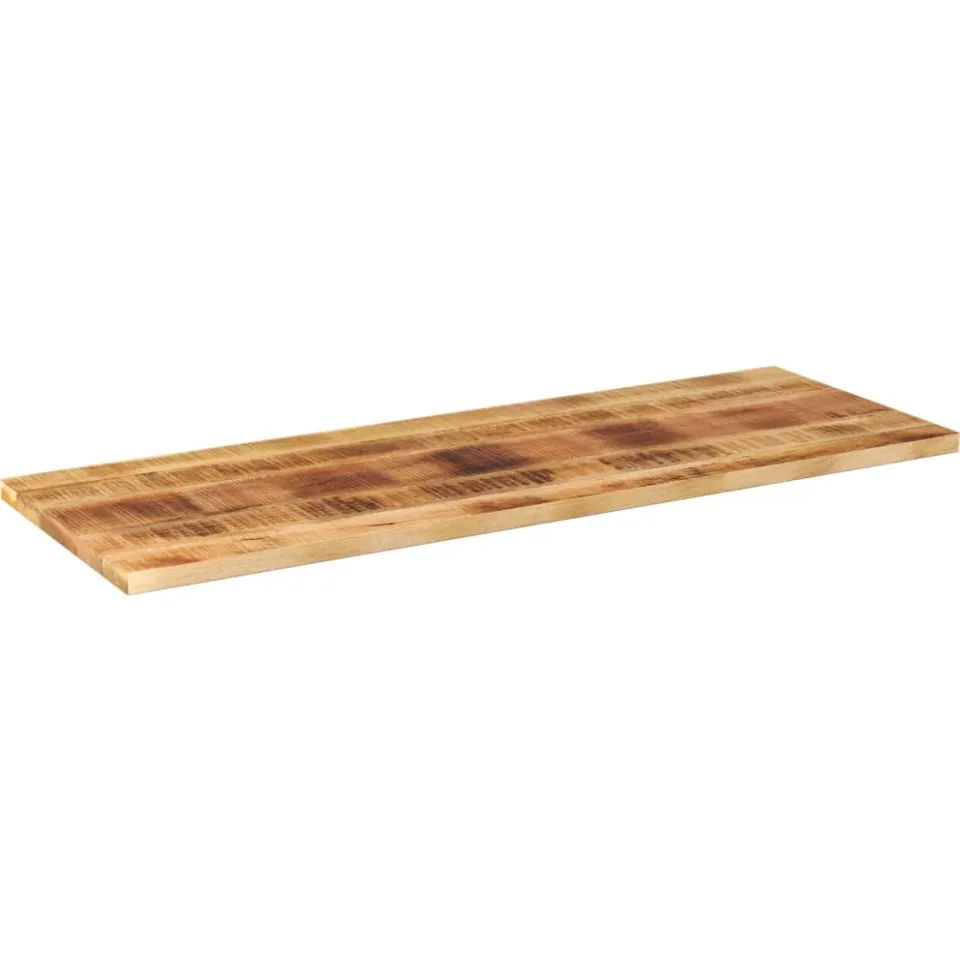 vidaXL Tafelblad rechthoekig 140x50x2,5 cm massief ruw mangohout Bruin