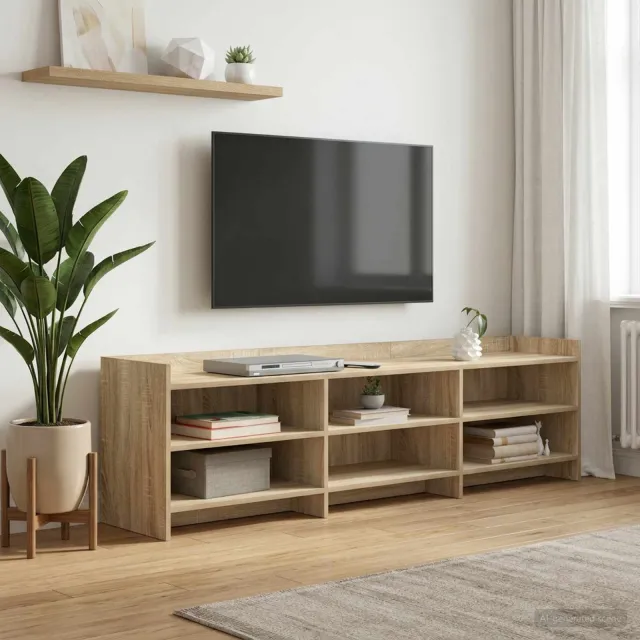vidaXL TV-kast 168 x 33 x 47 cm Sonoma Eiken Bewerkt hout Bruin