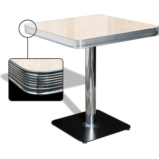 Bel Air Retro Eettafel TO-23W Antique White