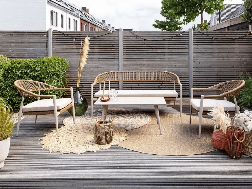 Manifesto Furniture Manifesto Belpasso stoel-bank loungeset 4-delig taupe, foto 3
