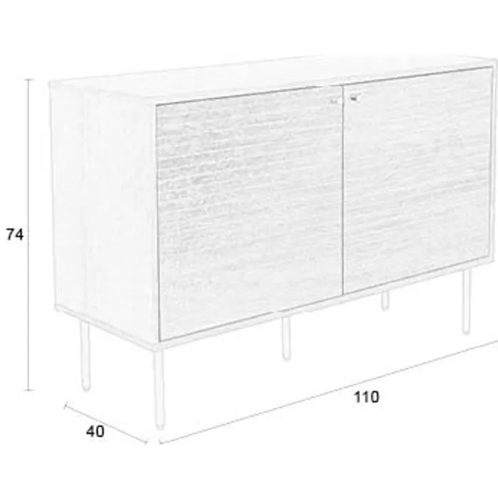 Housecraft Living Stripes dressoir bruin, foto 2