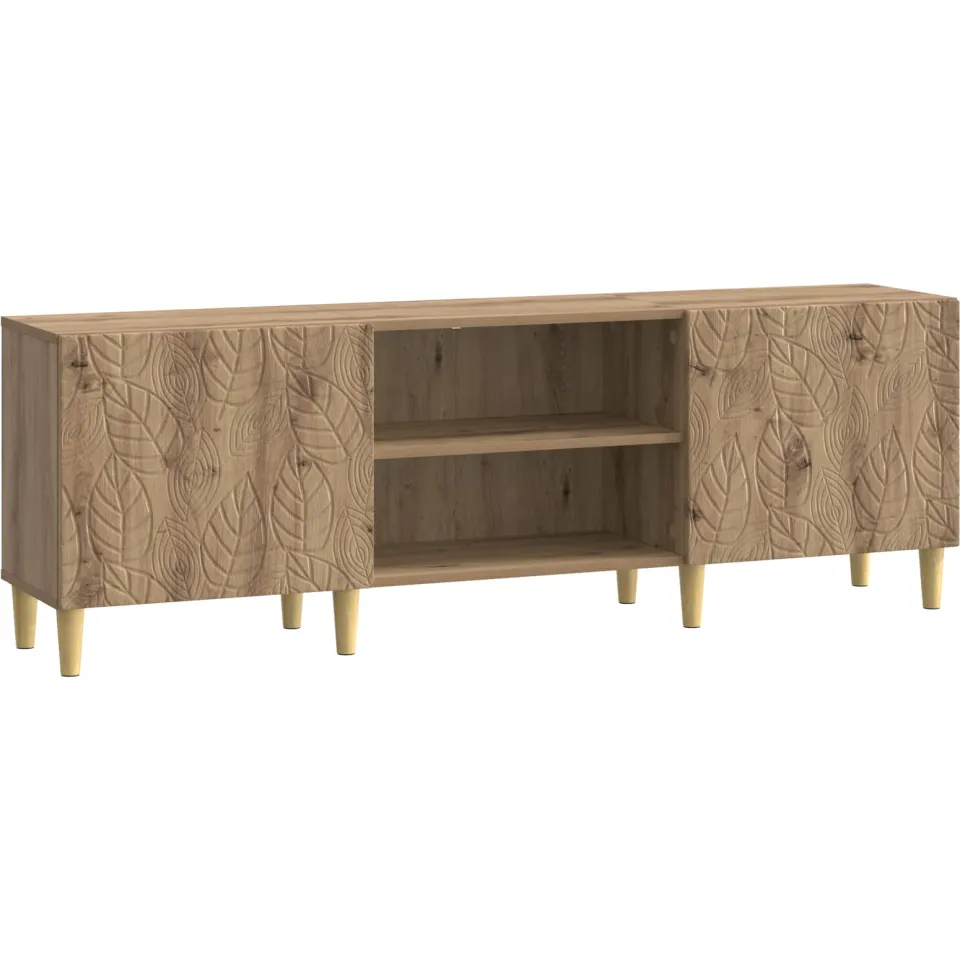 vidaXL TV-kast 150 x 31 x 50 cm Artisanaal eiken Bewerkt hout Bruin