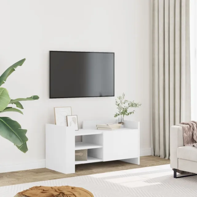 vidaXL Tv-meubel 80x35x40 cm bewerkt hout wit, foto 2
