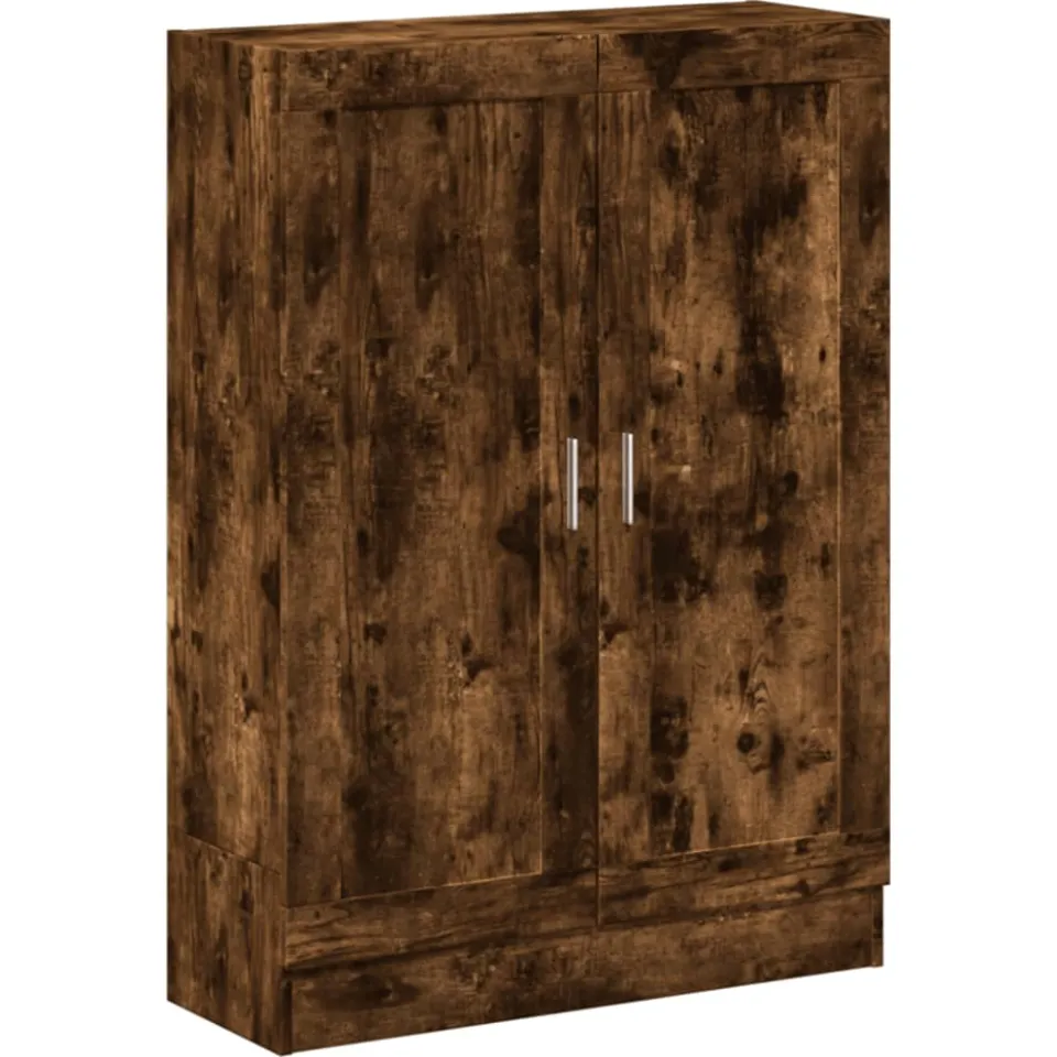 vidaXL Boekenkast 82,5x30,5x115 cm bewerkt hout gerookt eikenkleurig, foto 3